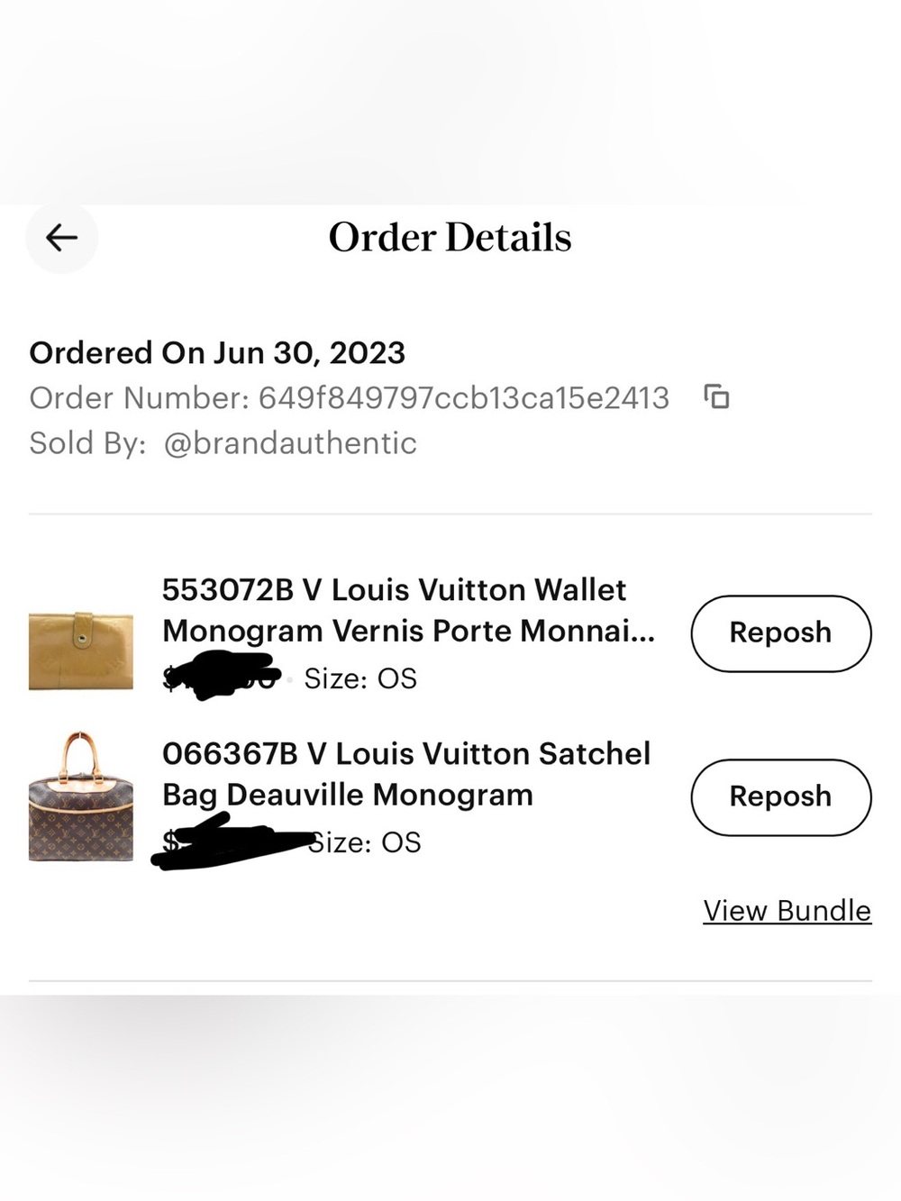 Pre-Loved Louis Vuitton Monogram Deauville - Picture 15 of 15